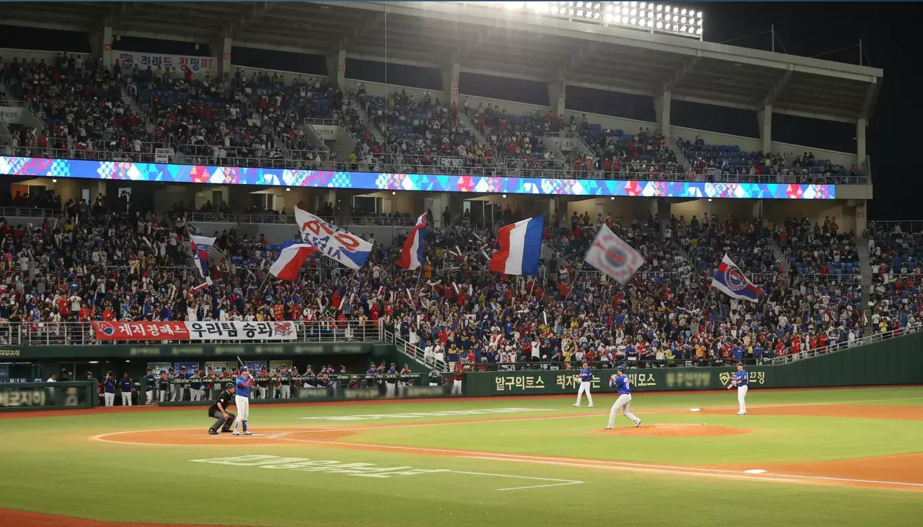Wedden op Koreaans honkbal KBO League – Koreaans stadion met fans