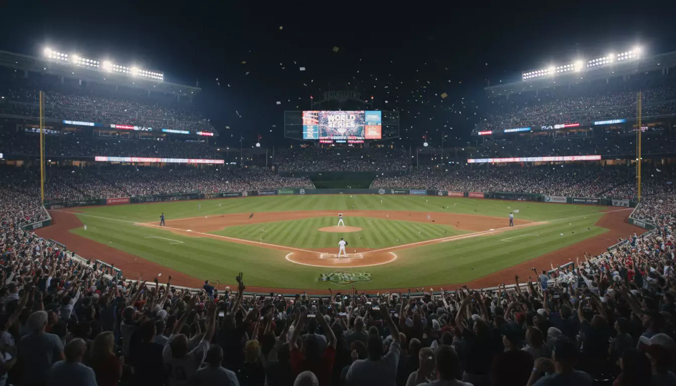 Wedden op de World Series – honkbalstadion tijdens de finale